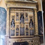 Verona, Cattedrale, l’organo del Farinati Cornu Epistulae con le porte dipinte da Biagio Falcieri.